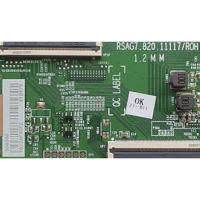 T-CON PARA TV HISENSE / NUMERO DE PARTE 308380 / RSAG7.820.11117/ROH / 310979 / PANEL'S HD425Y1U71-T0LG\S0\SM\ROH / HD425Y1U71-T0L2\S0\GM\CKD3A\ROH / DISPLAY HV430QUB-F70 / MODELOS 43A6H / 43A65H / 43A65K / 43A7K - Imagen 2